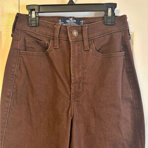 Hollister Brown High-Waisted Jeans